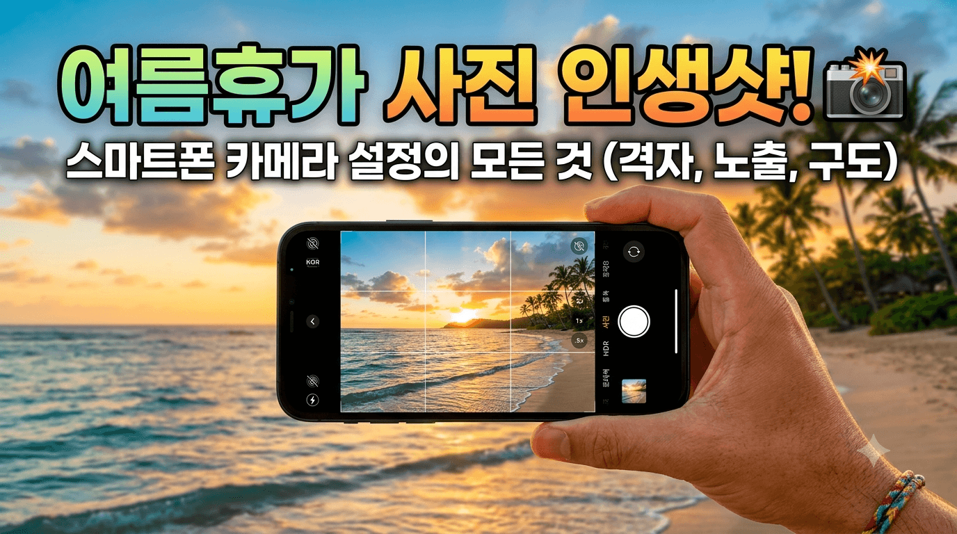 스마트폰 카메라 설정 꿀팁 대표 이미지