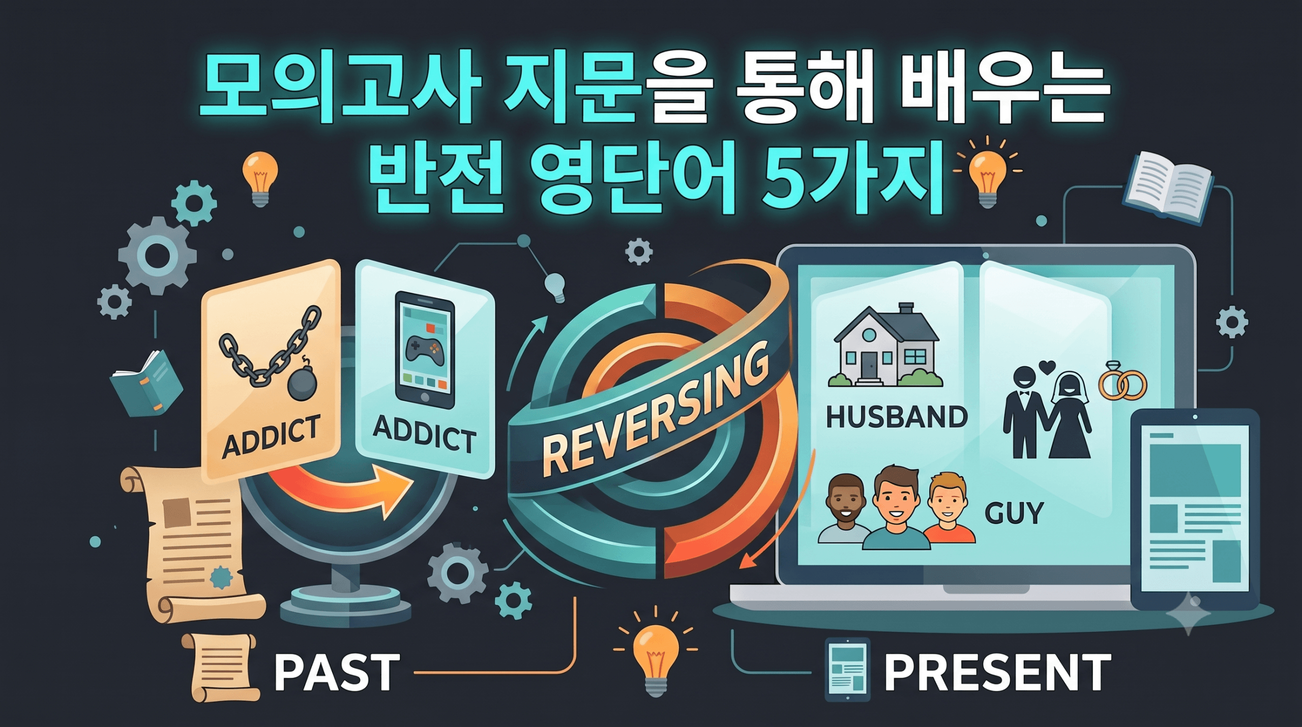 모의고사 지문을 통해 배우는 반전 영단어 5가지 대표 썸네일 이미지